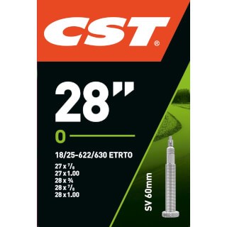 CST Inner Tube SV15 Race 28 pouces 18 25-622 SV 60 mm Extra long 071505