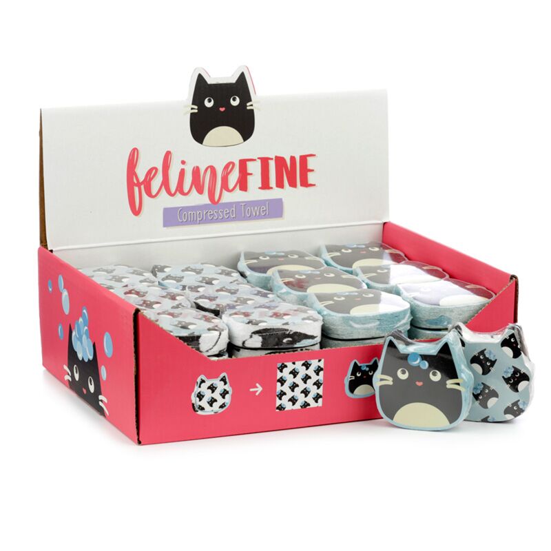 Serviette de voyage compacte Feline fine cat en polyester