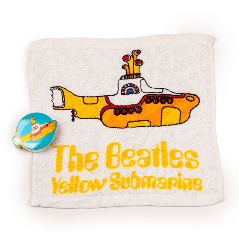 Serviette de voyage compacte sous-marin jaune des Beatles