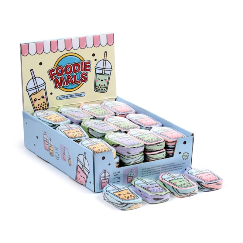 Serviette de voyage compacte Bubble Tea Foodiemals