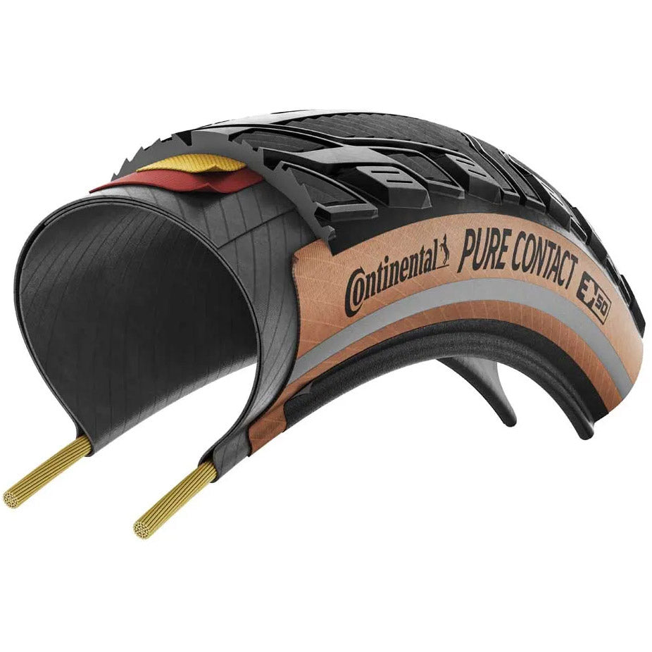 Pneu pliable Continental pure contact 47-622 noir marron
