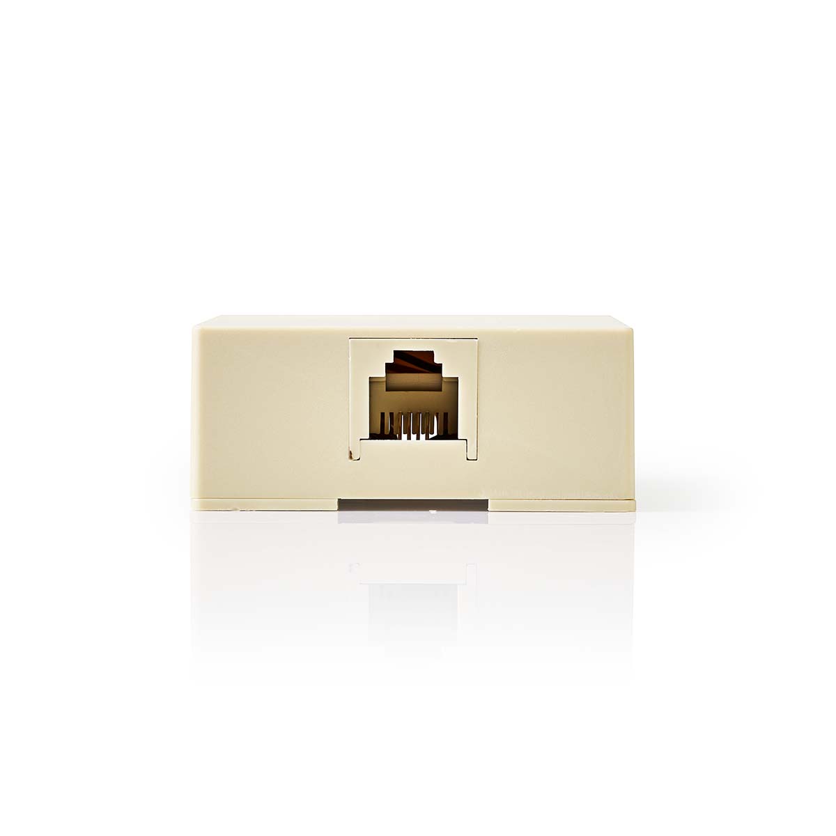 Prise murale télécom Nedis | type de connexion : rj11 | rj11 femelle | rj11 femelle | à droite | pvc | ivoire - ctgb90822iv