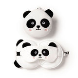 Masque de sommeil oreiller de voyage rond Relaxeazzz panda