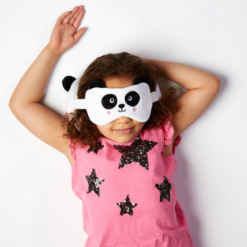 Masque de sommeil oreiller de voyage rond Relaxeazzz panda