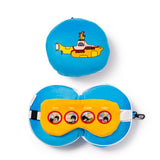 Masque de sommeil oreiller de voyage en peluche rond sous-marin jaune Relaxeazzz
