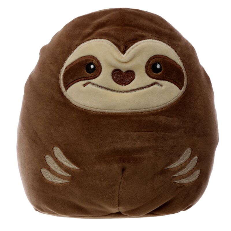 Coussin décoratif en peluche à presser paresseux