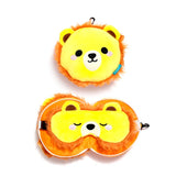 Masque de sommeil oreiller de voyage rond en peluche Relaxeazzz lion
