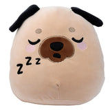 Peluche squidglys gus le carlin adoramals animaux de compagnie
