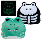 Les adoramals réversibles à gratter Squidglys en peluche brillent dans le noir