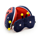 Relaxeazzz Adorabugs Coccinelle Oreiller de voyage rond Masque de sommeil