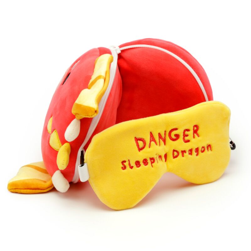 Masque de sommeil oreiller de voyage rond Relaxeazzz Adoramagics Dragon