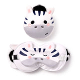 Relaxeazzz Adoramals Bali le masque de sommeil oreiller de voyage rond zèbre