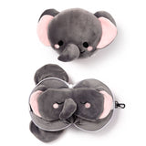 Relaxeazzz Adoramals Janu l'éléphant rond oreiller de voyage masque de sommeil