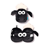 Relaxeazzz Shaun le mouton oreiller de voyage rond masque de sommeil