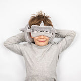 Relaxeazzz Adoramals Archie le requin oreiller de voyage rond masque de sommeil