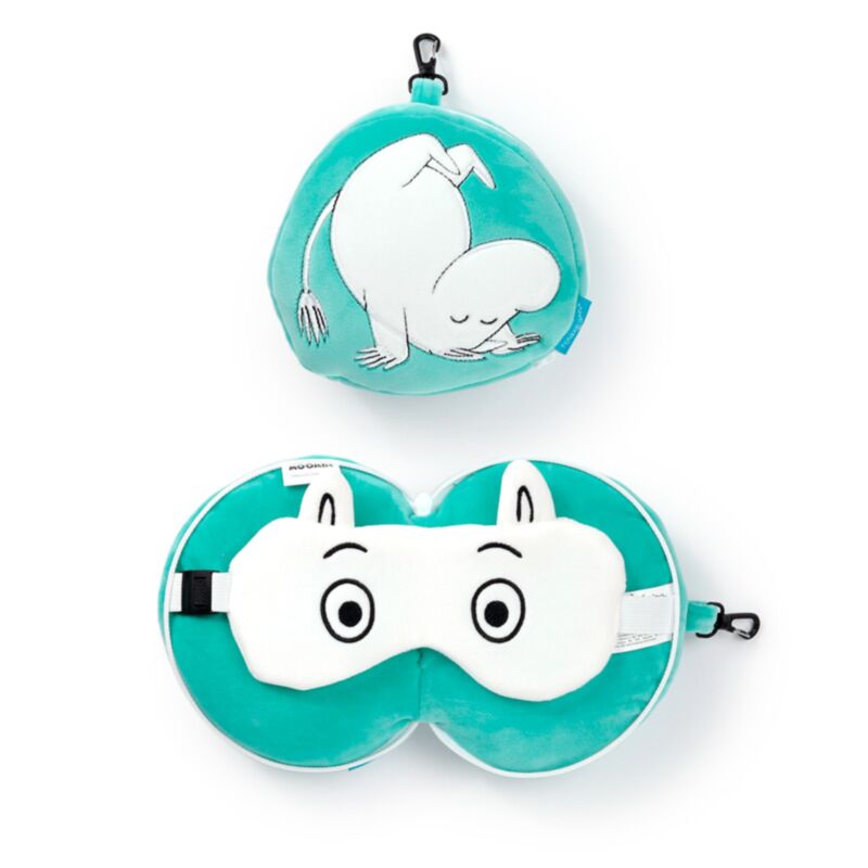 Masque de sommeil oreiller de voyage rond Relaxeazzz Moomin