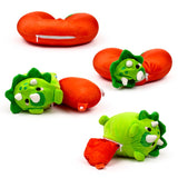 Swapseazzz Adorasaurs Oreiller de voyage en peluche 2 en 1 dinosaure