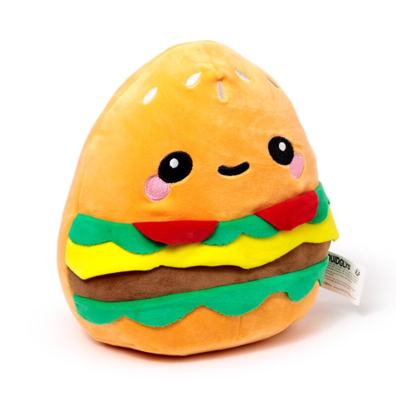 Squidglys en peluche mals gourmands Hammy le hamburger