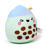 Calmar en pelucheglys gourmand mals matcha de bubble tea