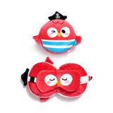 Relaxeazzz Jolly Roger Pirate Bembo le perroquet oreiller de voyage masque de sommeil