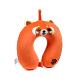 Relaxeazzz ru le panda rouge adoramals oreiller cervical en mousse à mémoire de forme en peluche