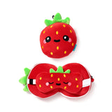 Relaxeazzz Elidi The Strawberry Foodiemals Oreiller de voyage Masque de sommeil