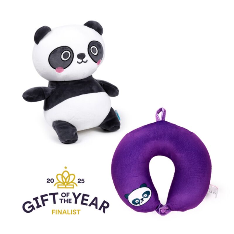 Swapseazzz Adoramals Susu le Panda Oreiller de voyage en peluche 2 en 1
