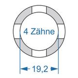 Outil de cycle Cyclplus power.tool 2 faces t2 18,6 t4 19,2