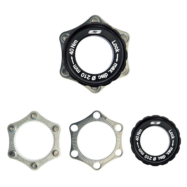 Cyclotech, cyclotech cyclotech adapter centerlock naar 6 gaats, thru axle