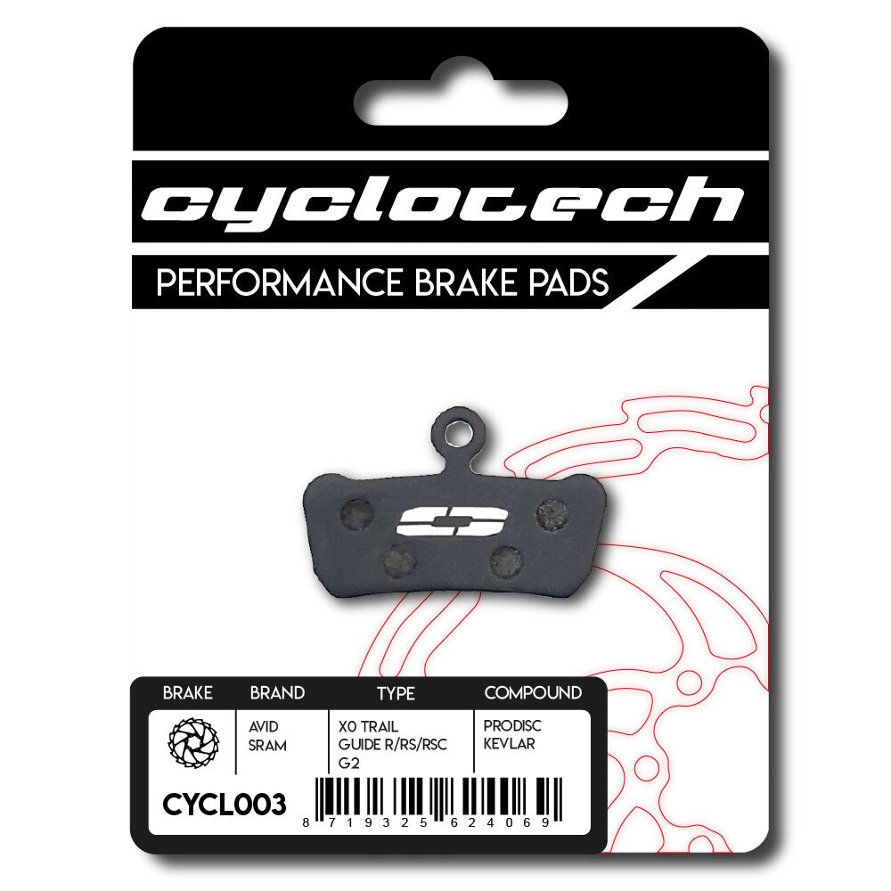 Cyclo tech schijfremblok prodisc kevlar sram g2