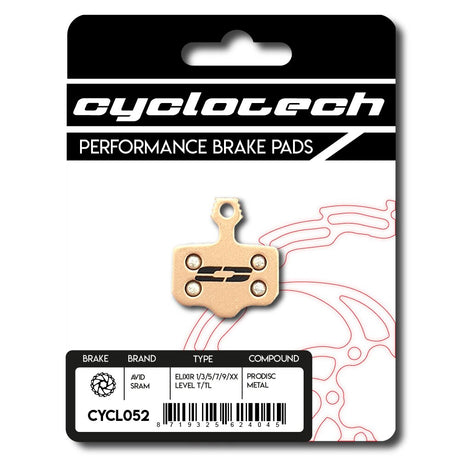 Cyclo tech schijfremblok prodisc metal sram red
