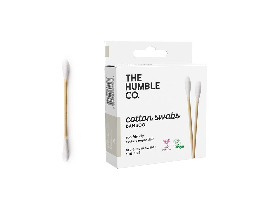 La humble co. cotons-tiges en bambou - blanc