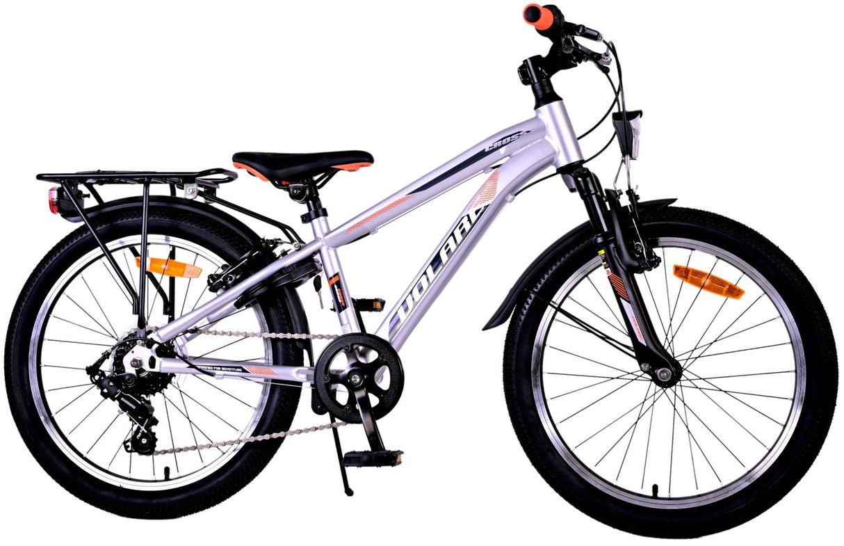 Volare Cross Kinderfiets Jongens 20 inch Zilver 6 versnellingen