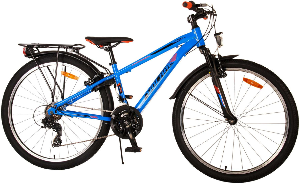 Volare Cross Kinderfiets - Jongens - 26 inch - Blauw - 18 versnellingen - Twee handremmen