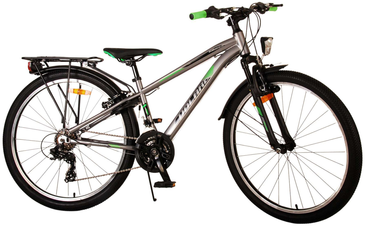 Volare Cross Children's Bike Boys 26 inch Gray 18 gears Two Hand brakes