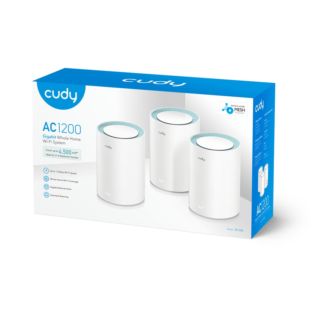Système Wi-Fi maillé gigabit Cudy ac1200 (paquet de 3)