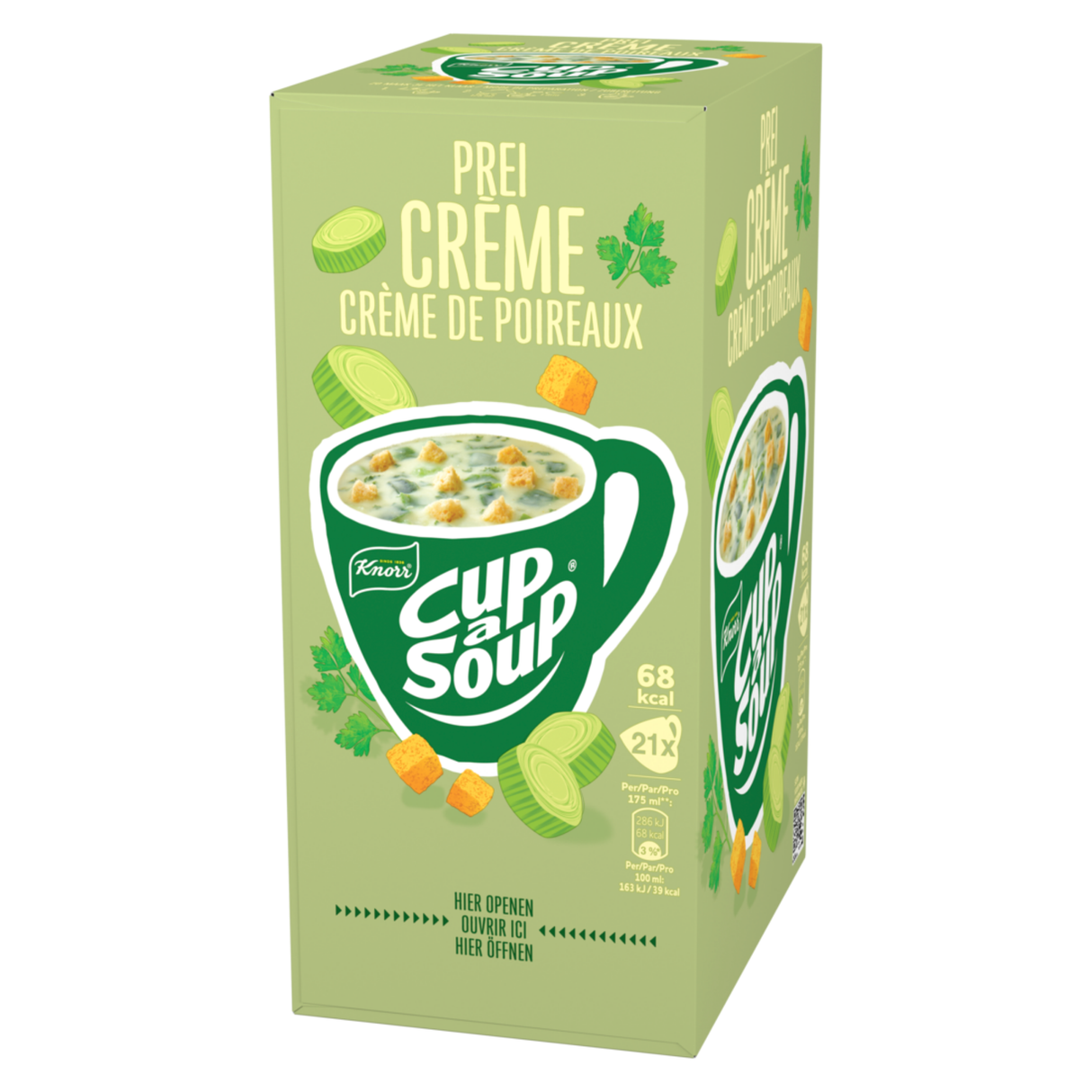 Crème de poireaux knorr Cup-a-soupe (21x 175 ml)