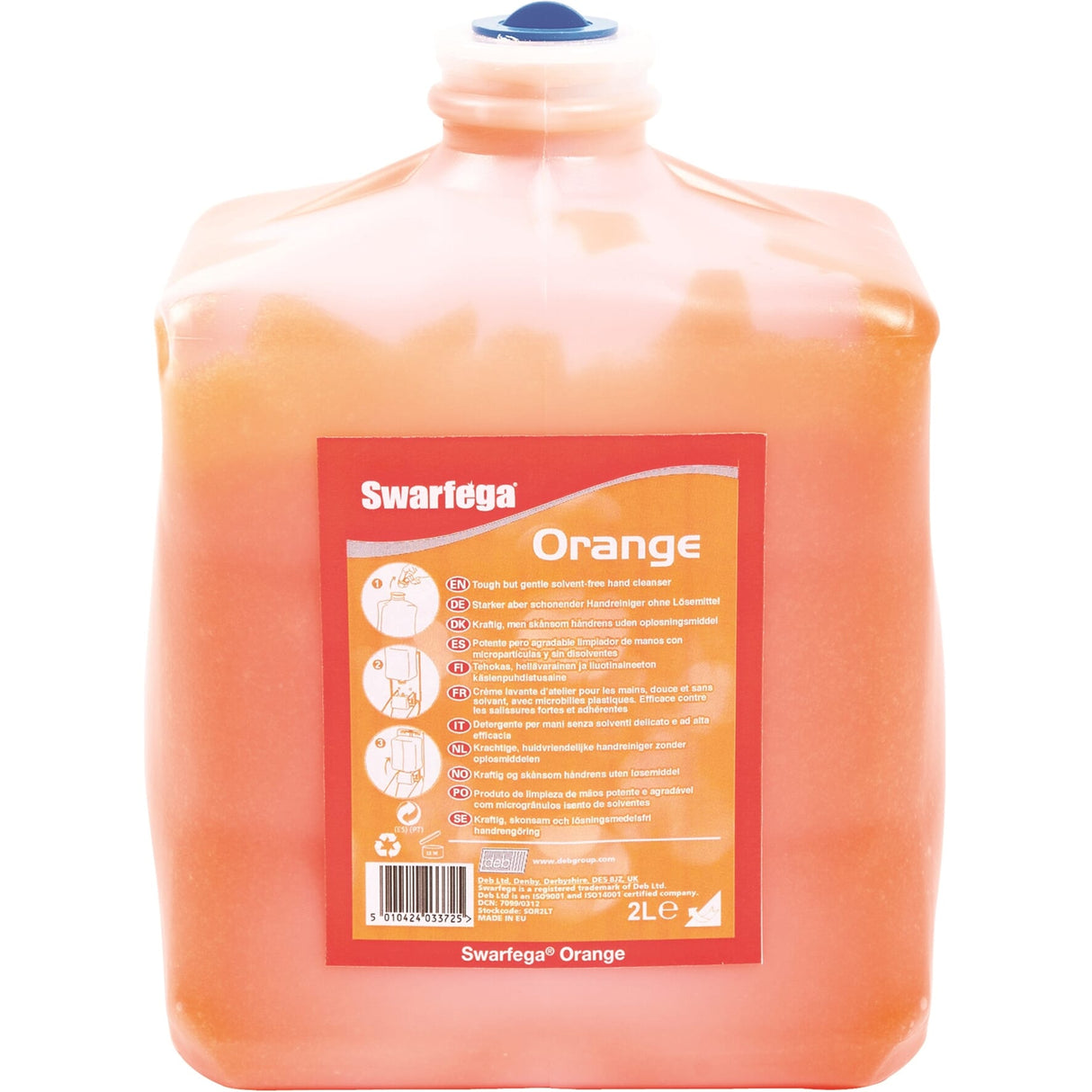 Primp Swarfega Orange Hand Cleaner Soap 2L