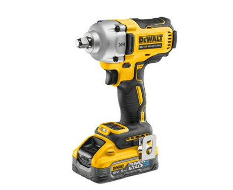 Dewalt dcf891h2t-qw | 18v XR brushless 1 2 clé à chocs connexion par anneau de friction | 2x batterie Power Stack de 5,0 Ah dans un boîtier Tstak - dcf891h2t-qw