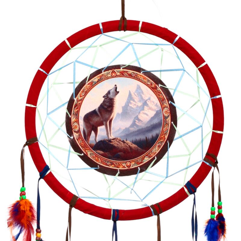Attrape-rêves loup des montagnes 33cm