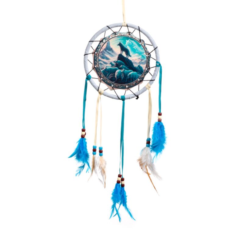 Attrape rêves esprit du loup 16cm