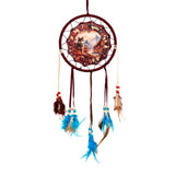 Attrape rêves loup d'automne 16cm