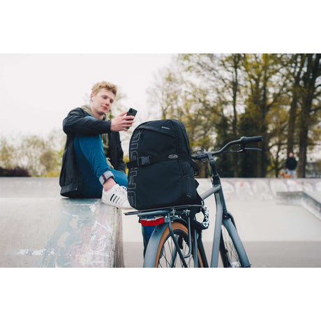 STECO Monkey-with à bagages Rider plus large avec une sangle de noir
