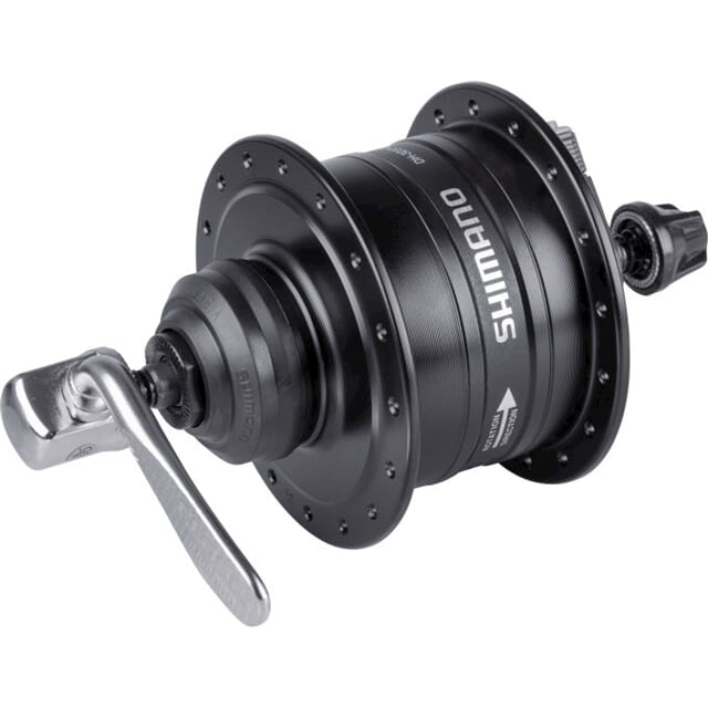 Shimano - Dynamonaaf HD -3D37 3 vatios - 36 hoyos - Center -lock - Liberación rápida - Negro