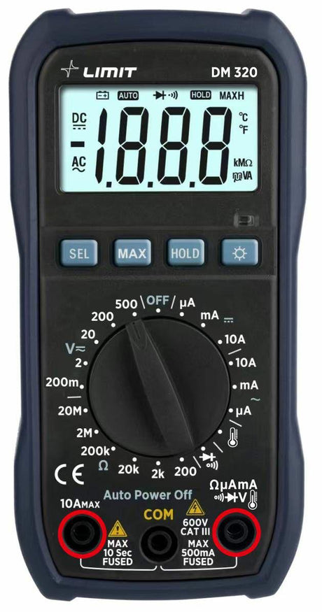 Limit digitale multimeter dm 320