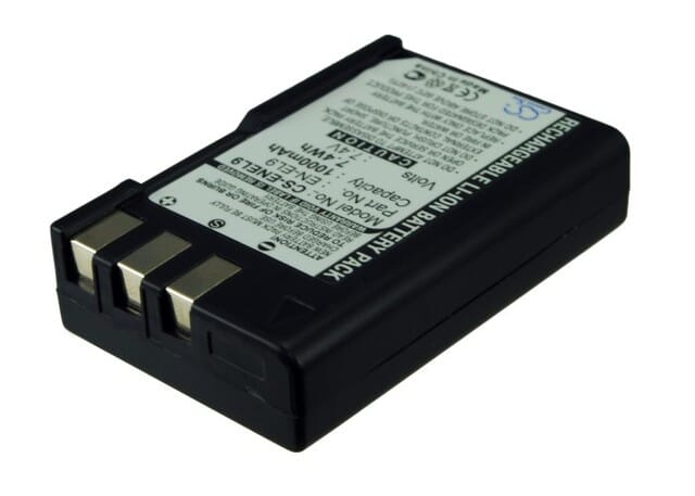 Batterie d'appareil photo numérique blu-basic 7.4v 1000mah li-ion pour nikon