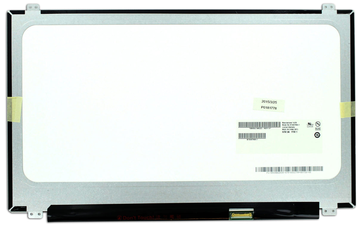 Écran LCD 15,6 pouces 1366x768 mat 30 broches EDP