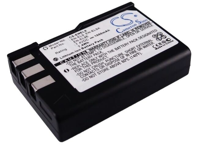 Batterie d'appareil photo numérique blu-basic 7.4v 1000mah li-ion pour nikon