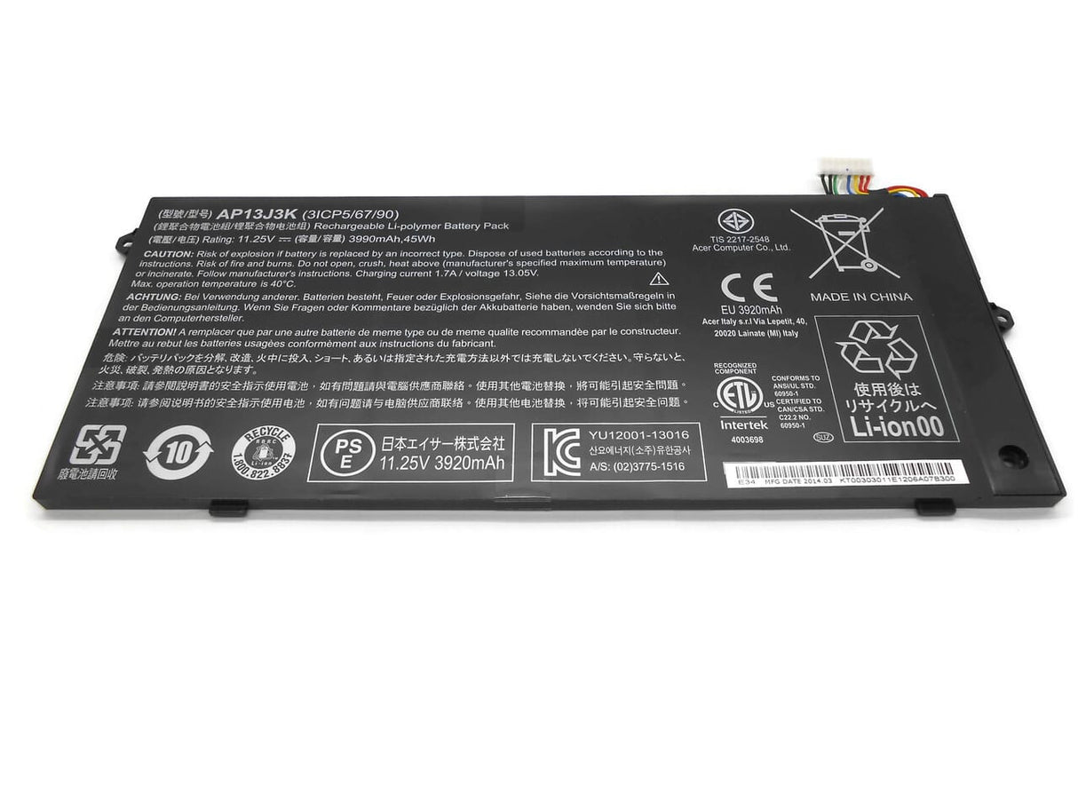 Batterie d'ordinateur portable Acer 3950 mah