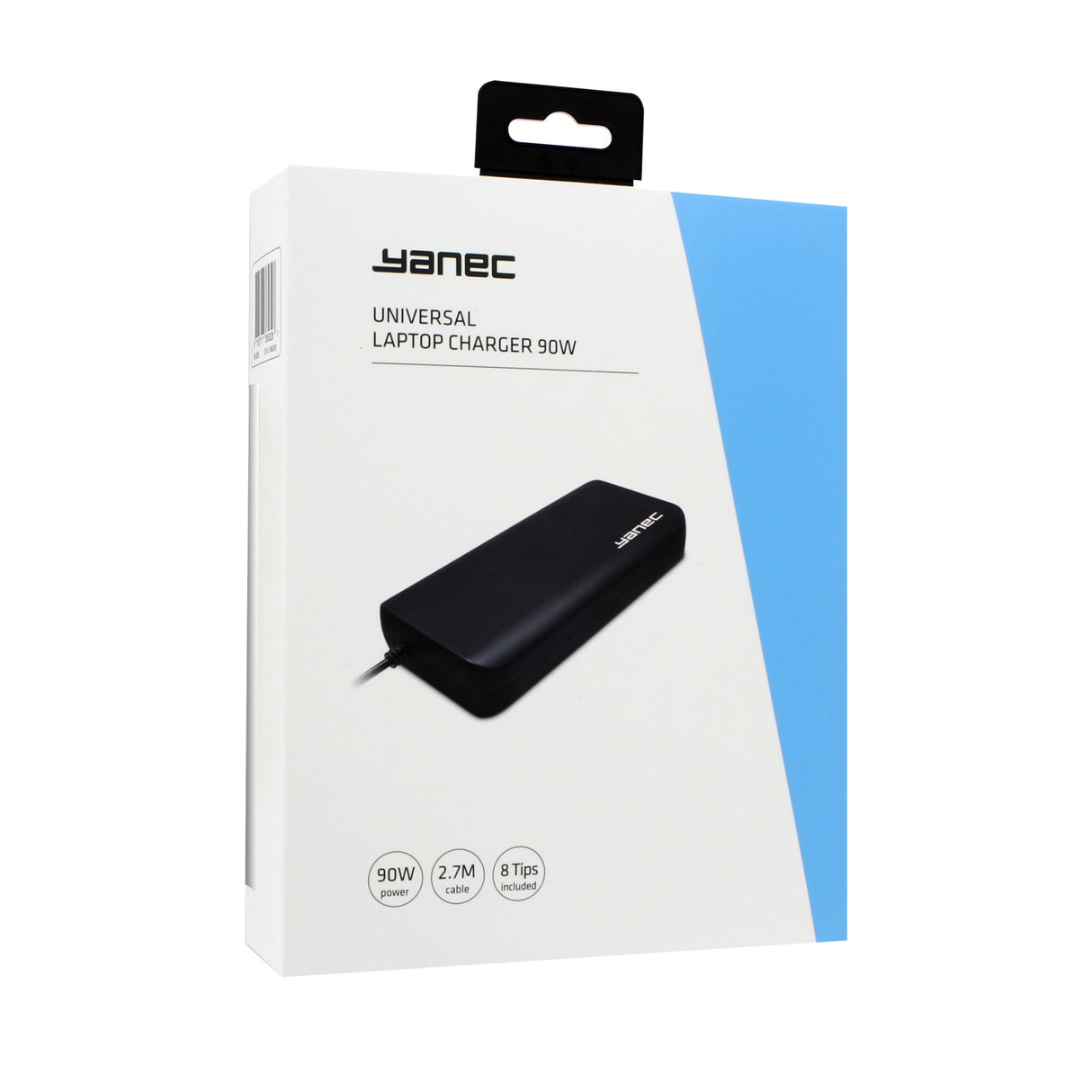 Adaptateur Universal Yanec Universal ordinateur portable AC 90W avec 8 conseils - noir